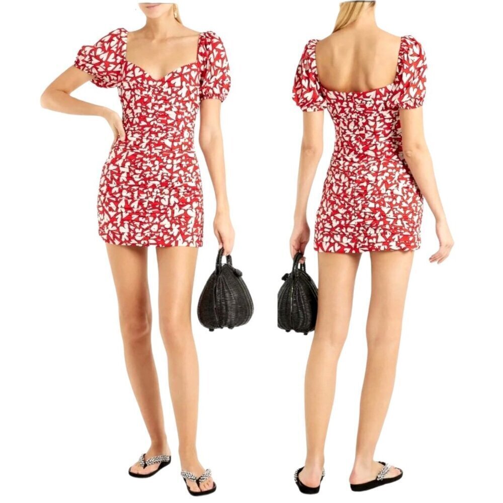 RHODE Red and White Mini Dress